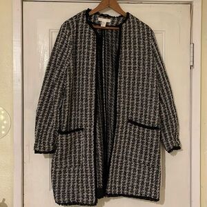 Black and white light coat